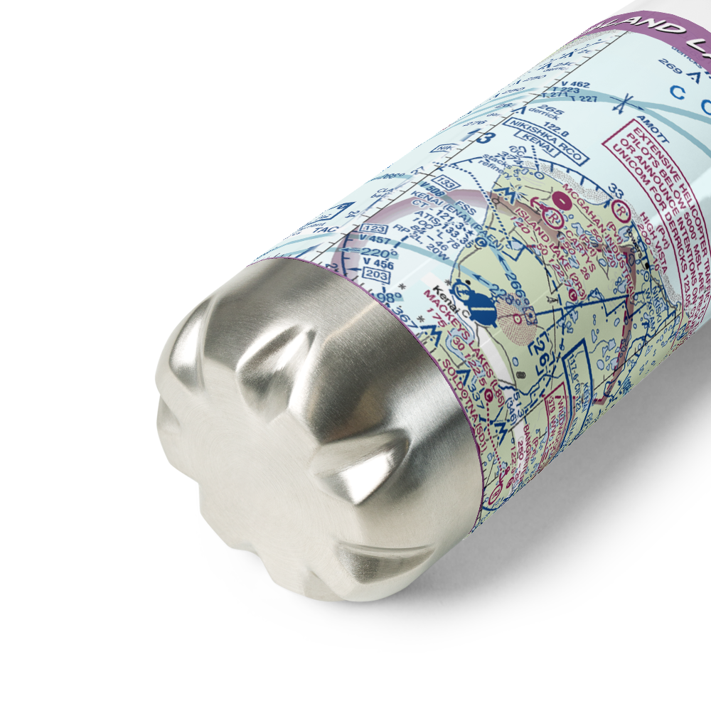 Island Lake Seaplane Base (2R3) VFR Sectional Water Bottle 