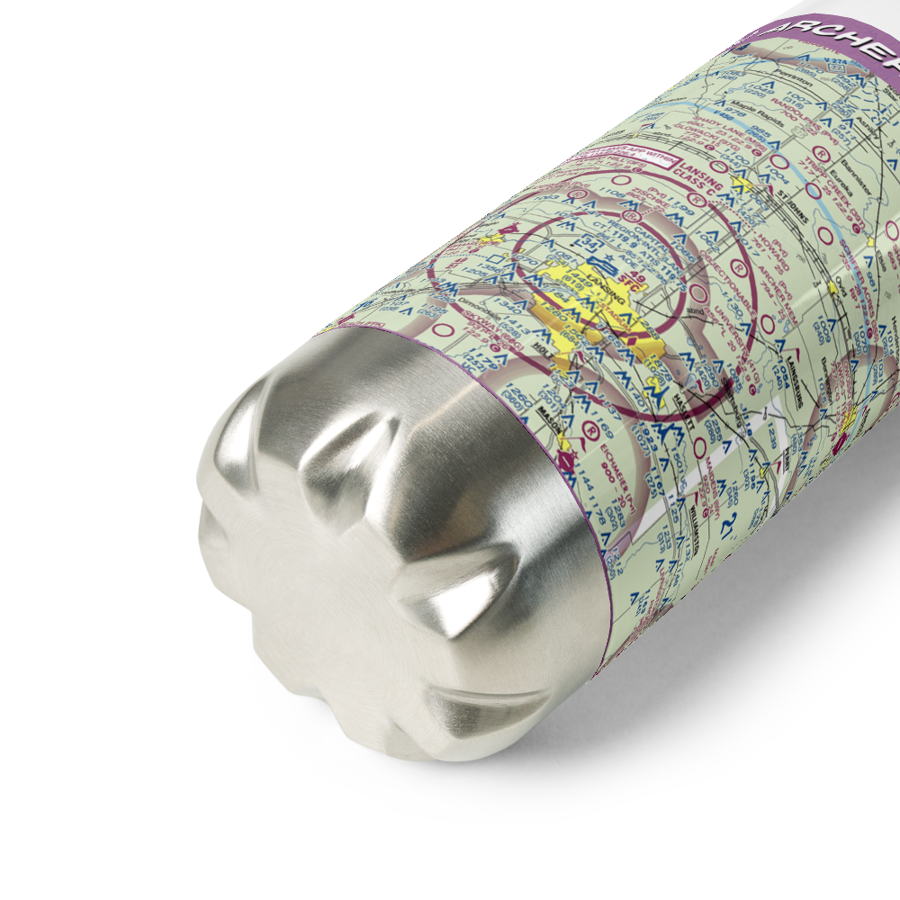 Archer Memorial Field (2S3) VFR Sectional Water Bottle 