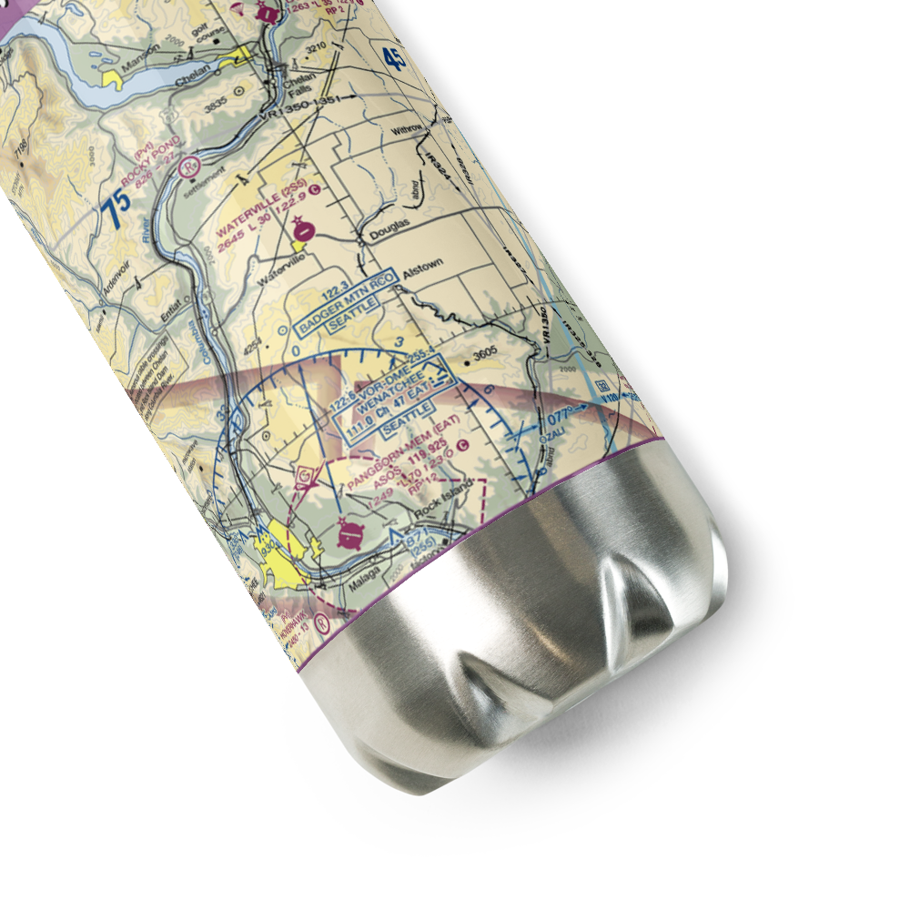 Waterville Airport (2S5) VFR Sectional Water Bottle 