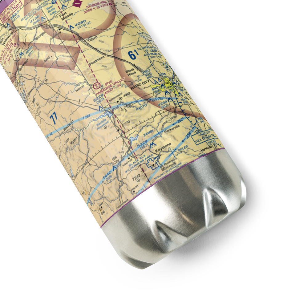 Paradise Valley Airport (2SD0) VFR Sectional Water Bottle 