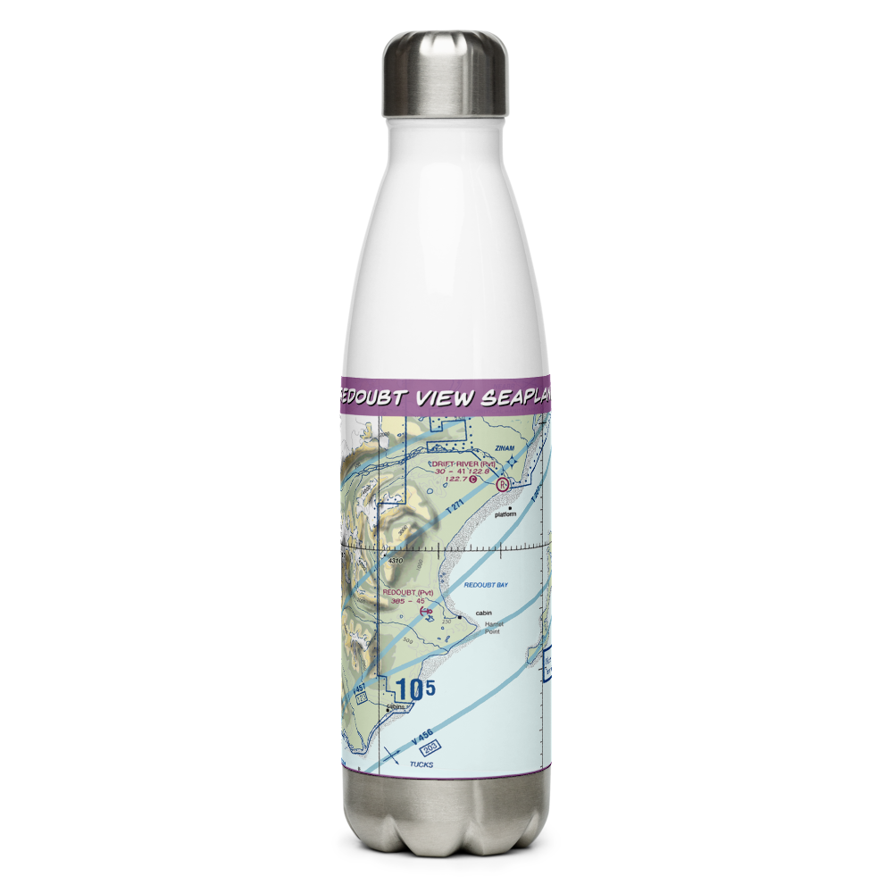 Redoubt View Seaplane Base (2VI2) VFR Sectional Water Bottle 
