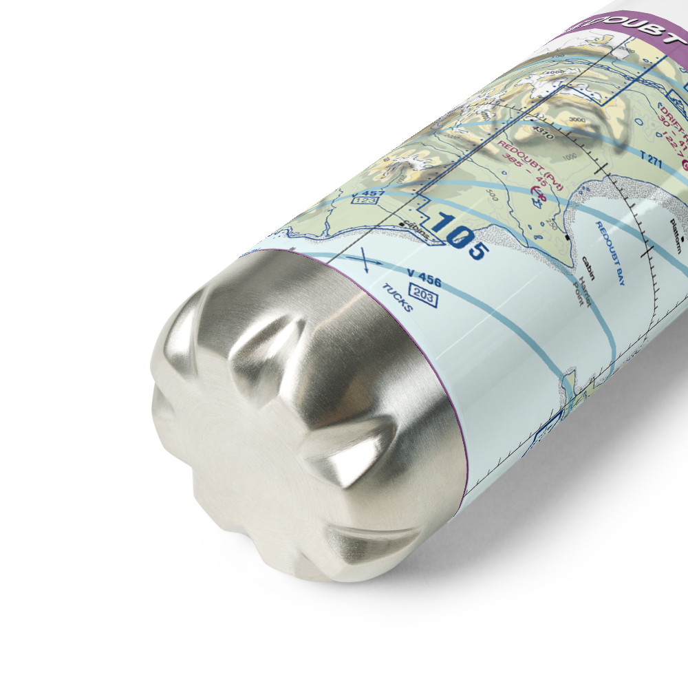 Redoubt View Seaplane Base (2VI2) VFR Sectional Water Bottle 