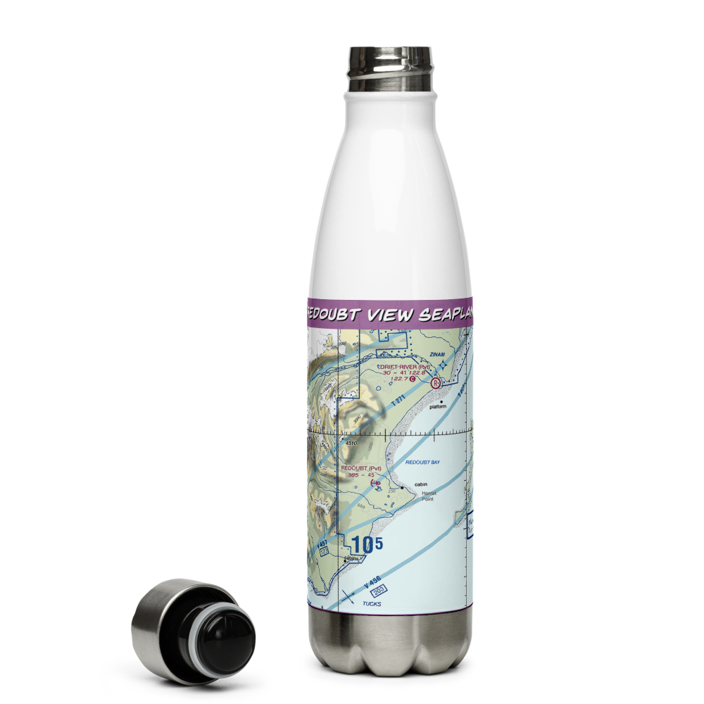 Redoubt View Seaplane Base (2VI2) VFR Sectional Water Bottle 