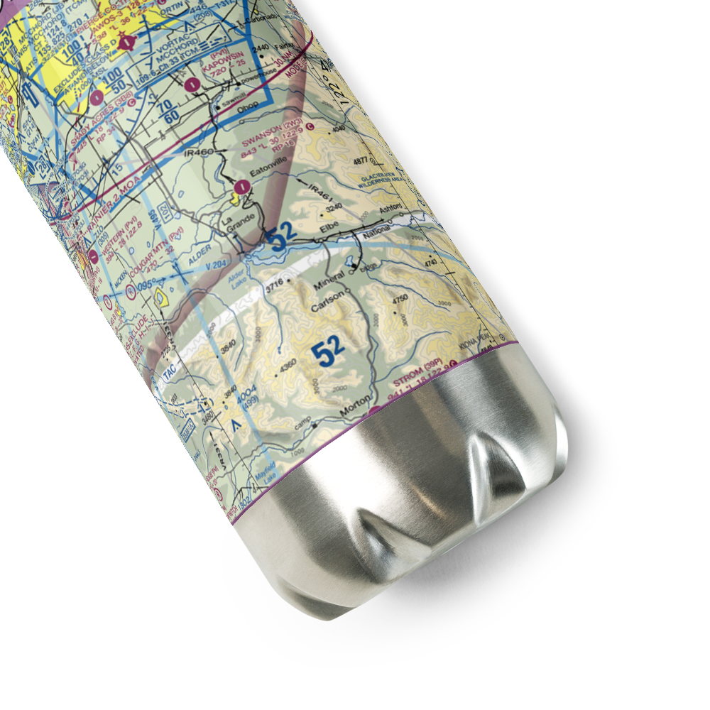 Swanson Airport (2W3) VFR Sectional Water Bottle 
