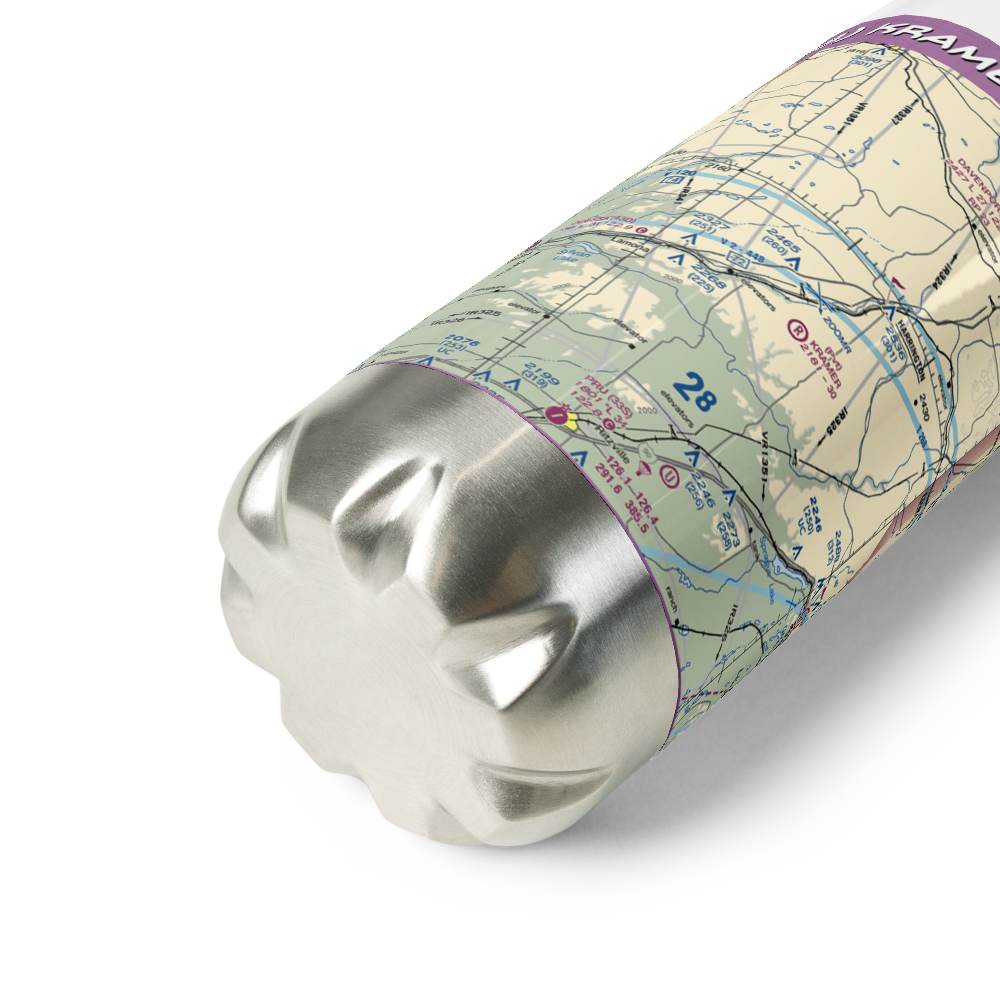 Kramer Ranch Airport (2WA8) VFR Sectional Water Bottle 