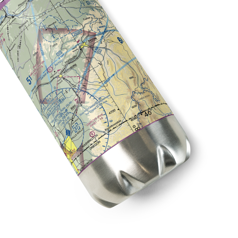 Touchet Valley Airport (2WA9) VFR Sectional Water Bottle 