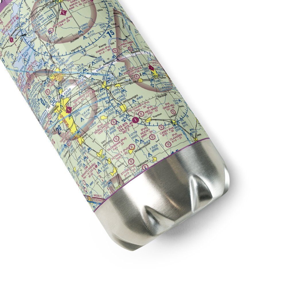 Skida Patch Airport (2XS4) VFR Sectional Water Bottle 