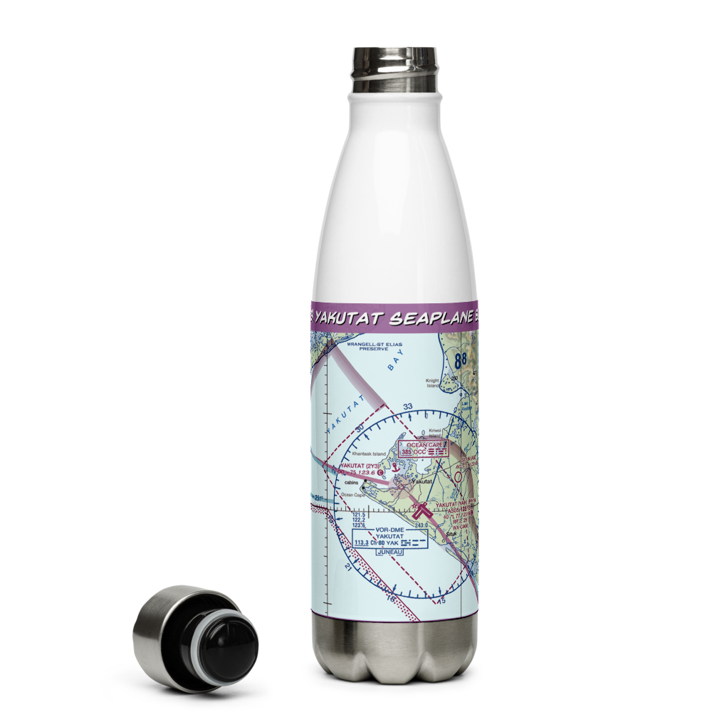 Yakutat Seaplane Base (2Y3) VFR Sectional Water Bottle 