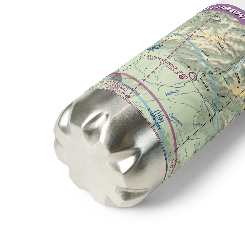 Eureka Creek Airport (2Z2) VFR Sectional Water Bottle 