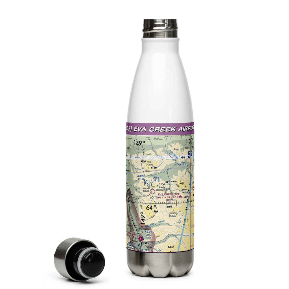 Eva Creek Airport (2Z3) VFR Sectional Water Bottle 