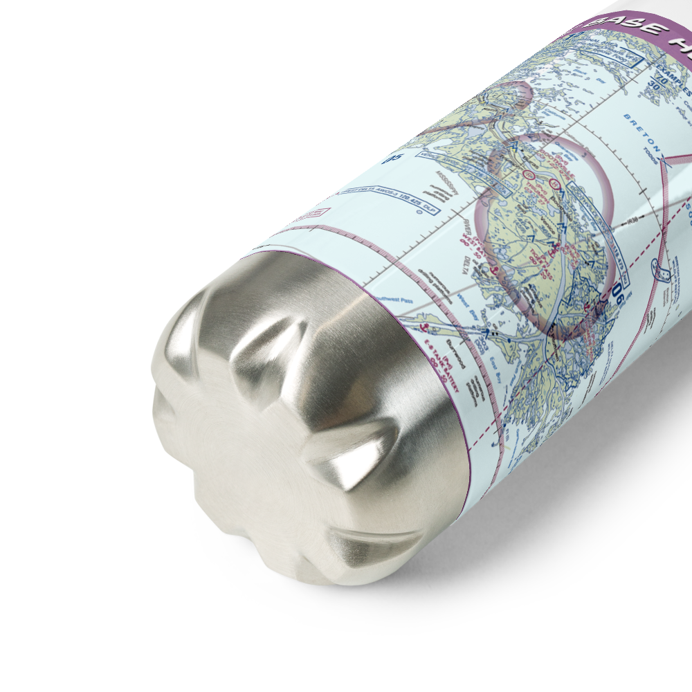 Venice Base Heliport & Seaplane Base (30LA) VFR Sectional Water Bottle 