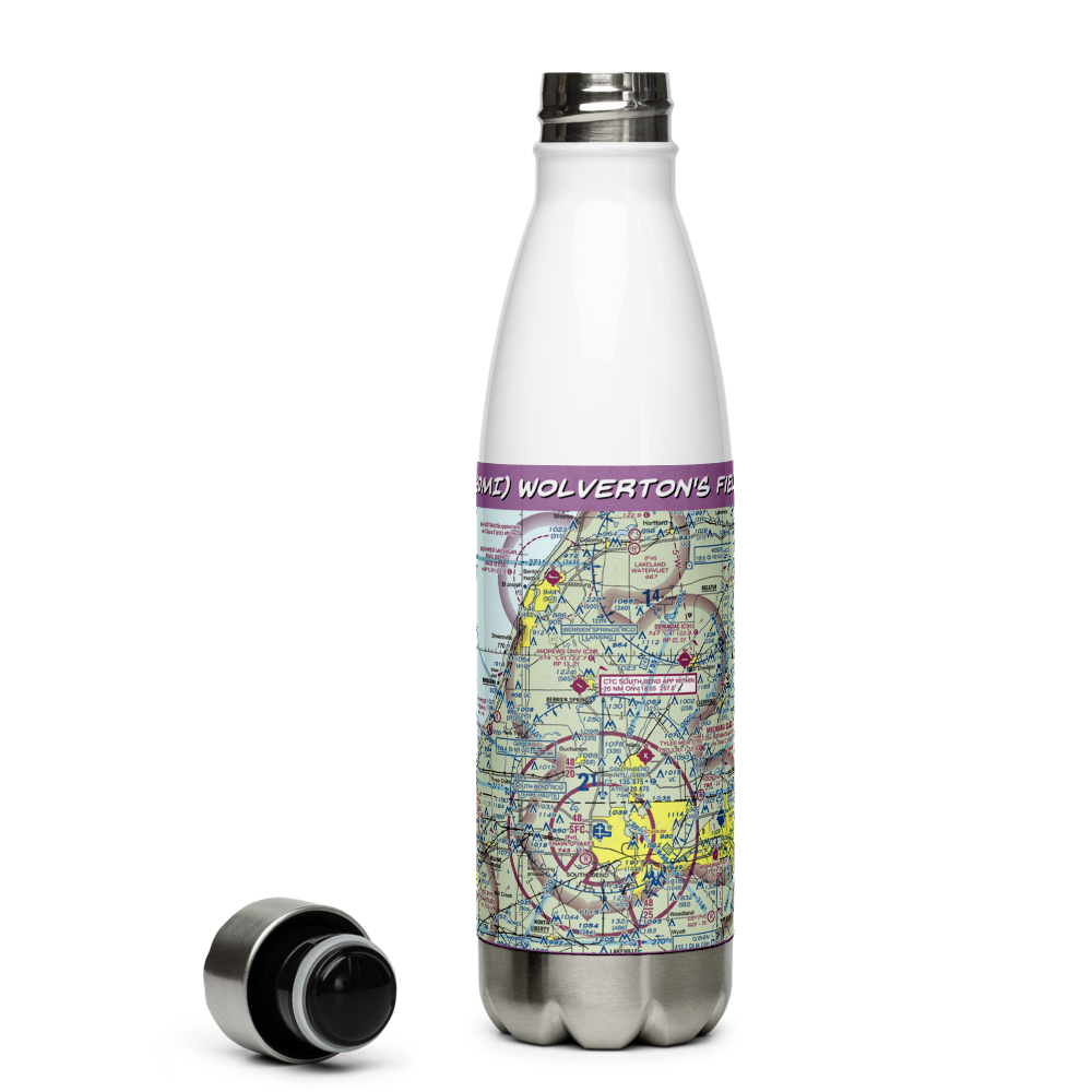 Wolverton's Field (30MI) VFR Sectional Water Bottle 