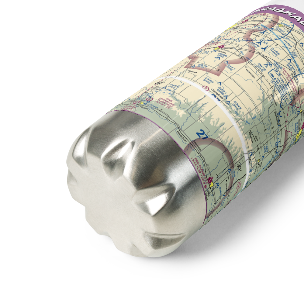 Nebraskaland Aviation Airport (30NE) VFR Sectional Water Bottle 