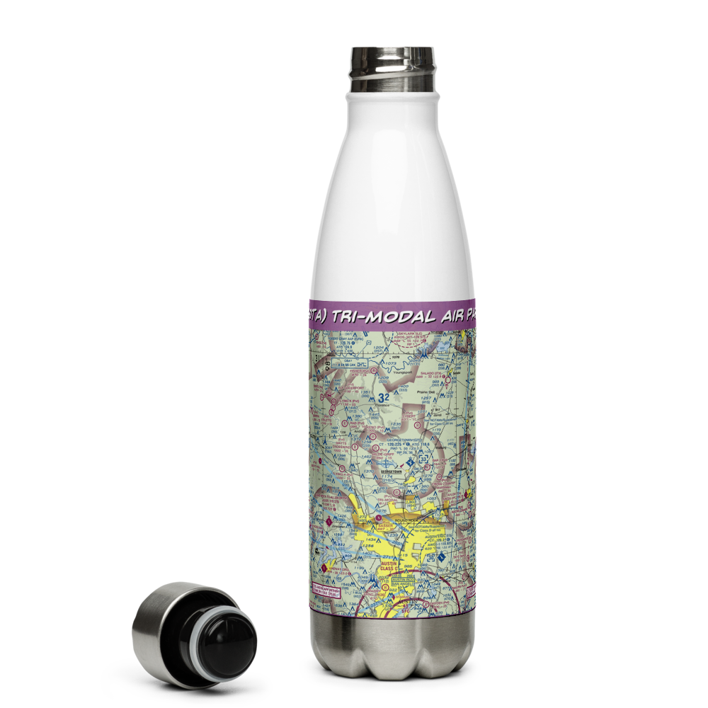 Tri-Modal Air Park (30TA) VFR Sectional Water Bottle 