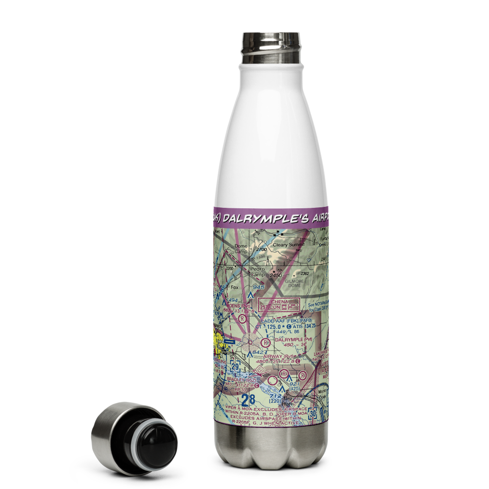 Dalrymple's Airport (31AK) VFR Sectional Water Bottle 
