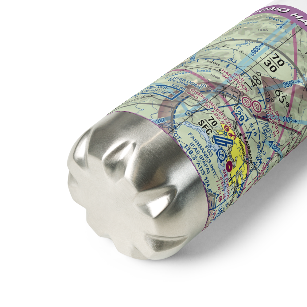 Hardrock Field (32AK) VFR Sectional Water Bottle 