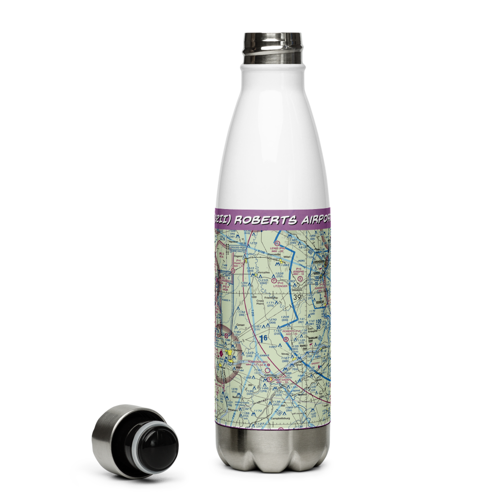 Roberts Airport (32II) VFR Sectional Water Bottle 