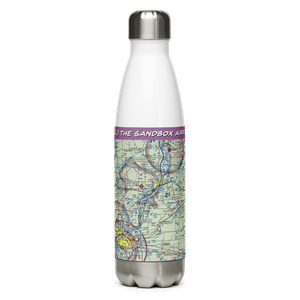 The Sandbox Airport (32LL) VFR Sectional Water Bottle