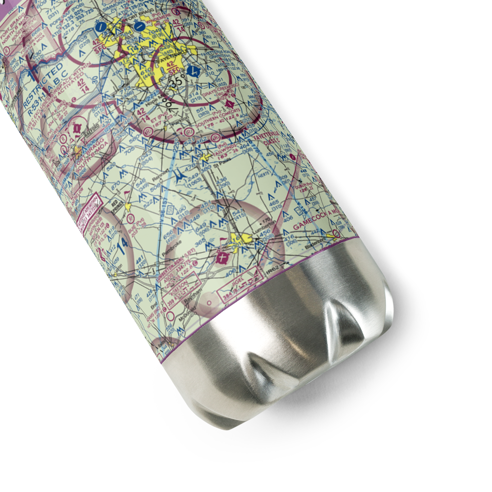 Hall Field (32NC) VFR Sectional Water Bottle 