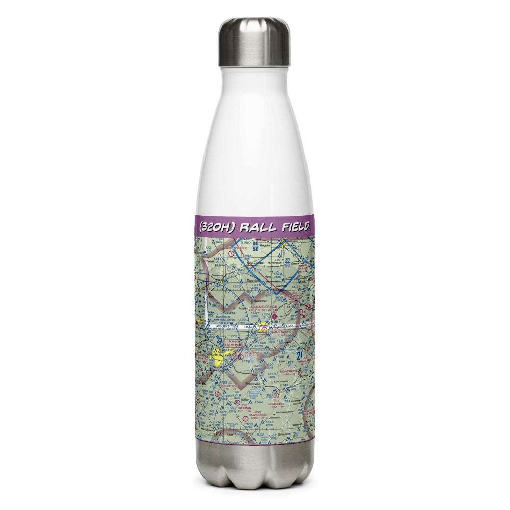 Rall Field (32OH) VFR Sectional Water Bottle 