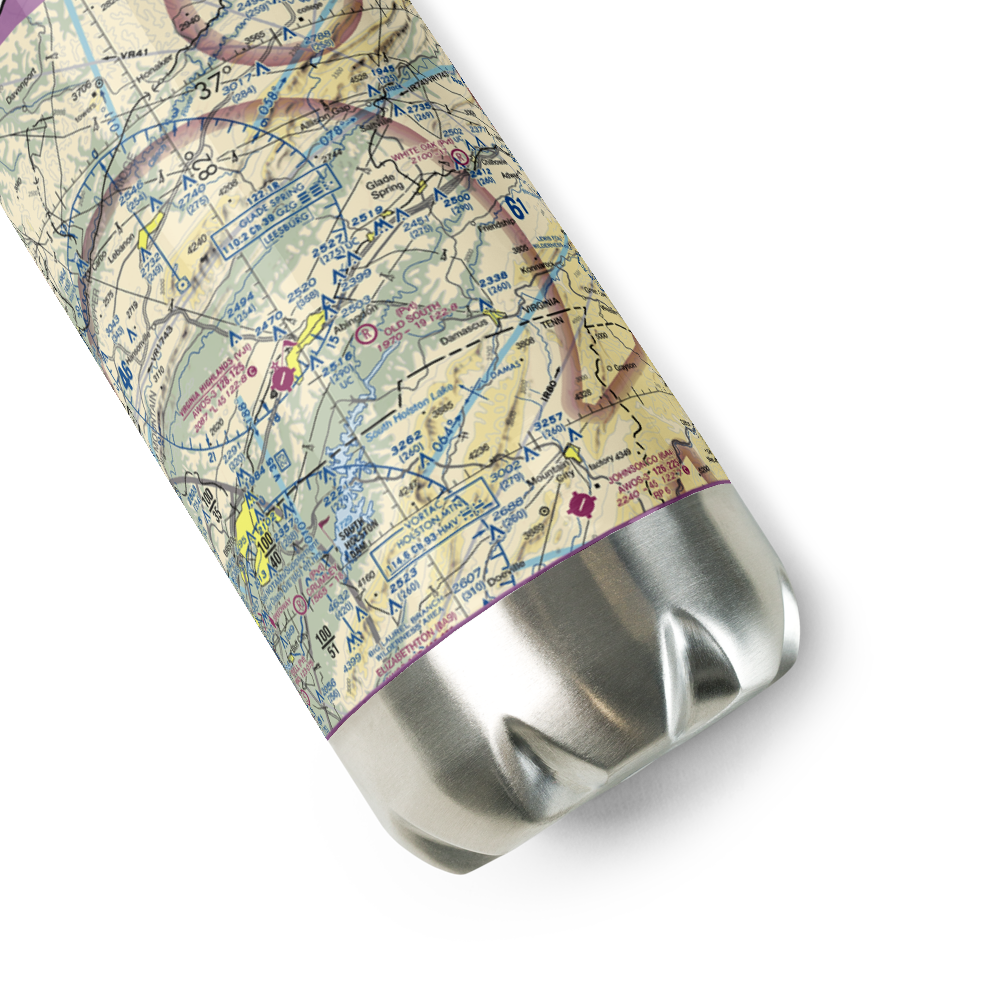 Old South Aerodrome (32VA) VFR Sectional Water Bottle 