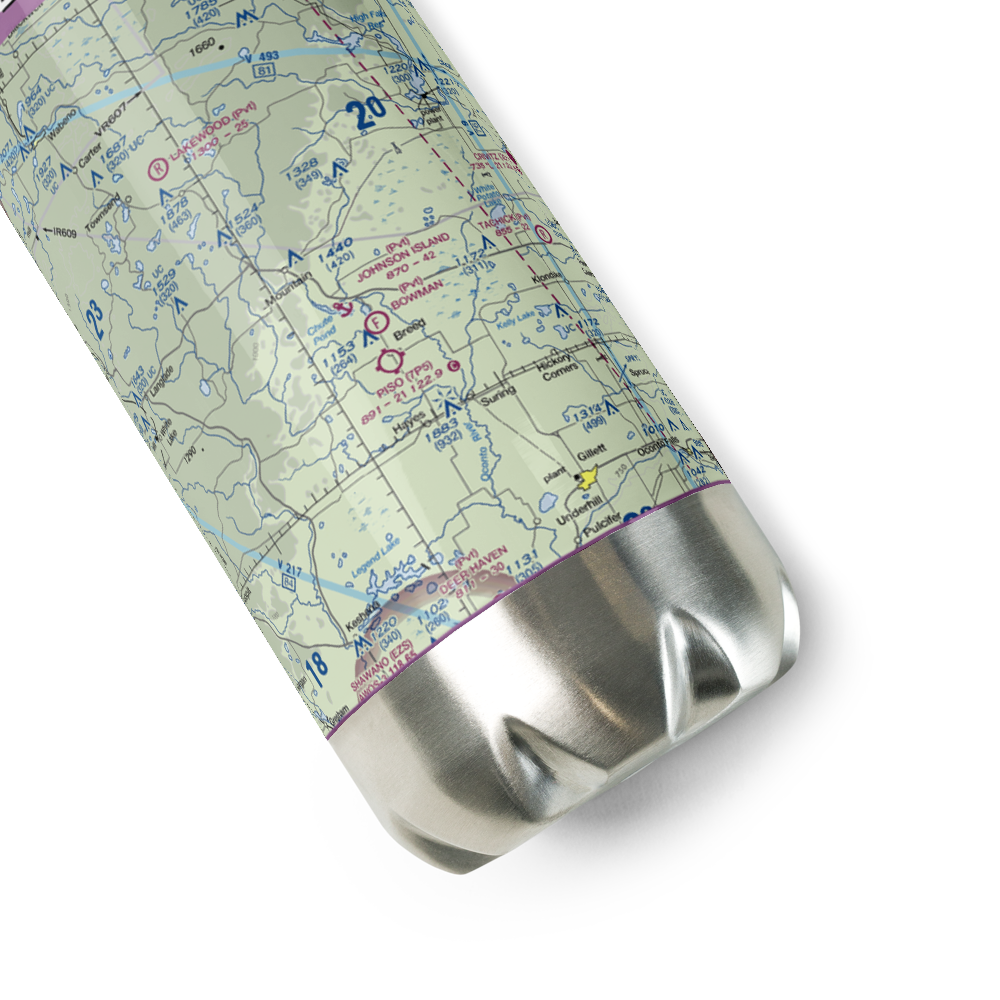Bowman Airstrip (32WN) VFR Sectional Water Bottle 
