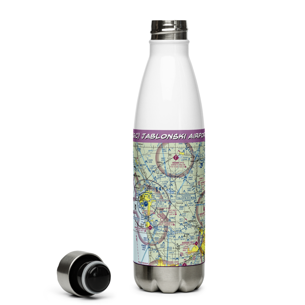 Jablonski Airport (33C) VFR Sectional Water Bottle 