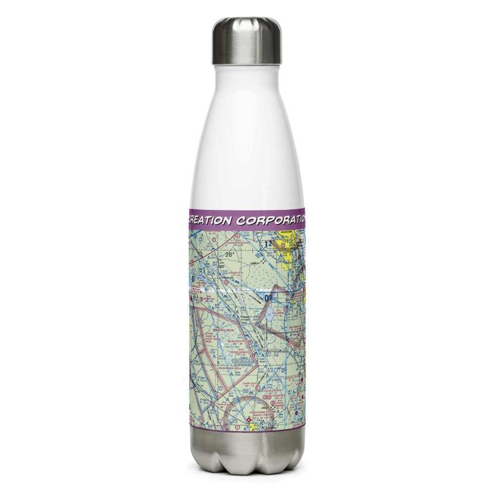 Recreation Corporation Airport (33FA) VFR Sectional Water Bottle 