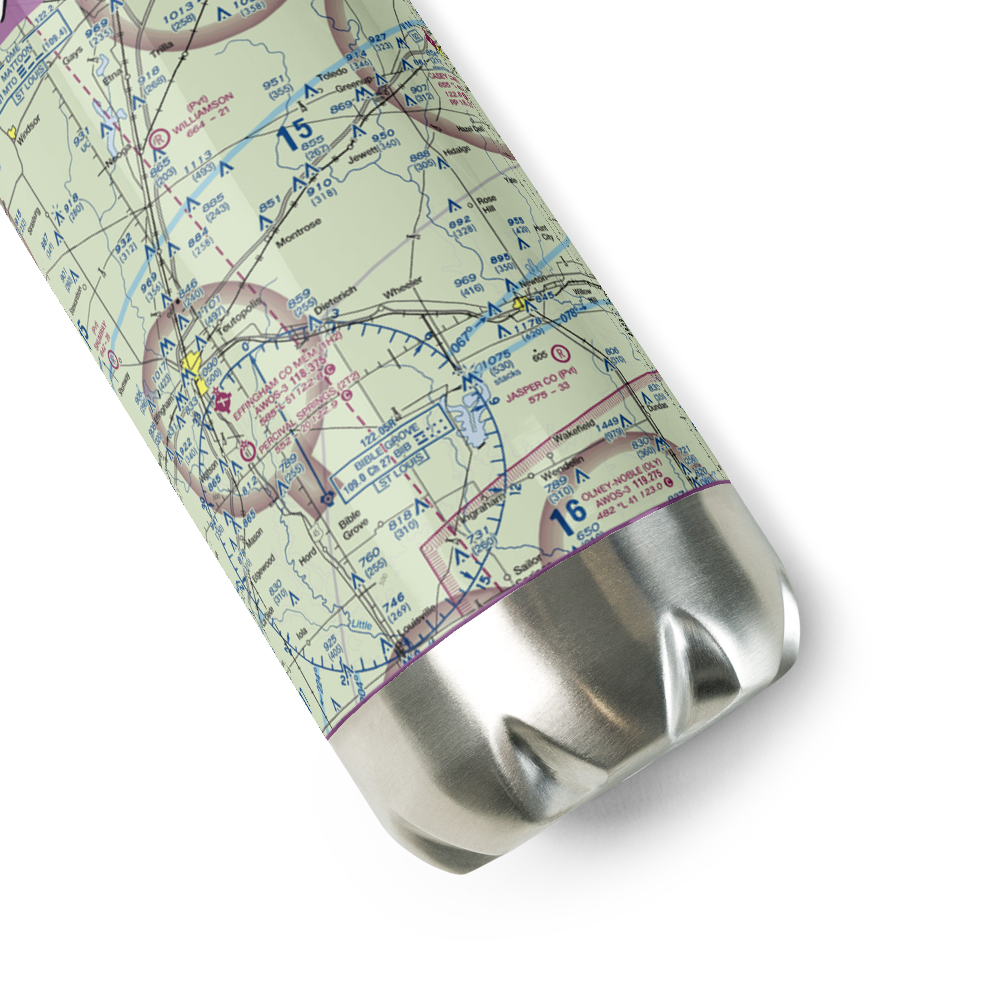 Isley Airport (33LL) VFR Sectional Water Bottle 