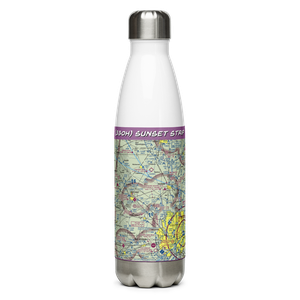 Sunset Strip (33OH) VFR Sectional Water Bottle