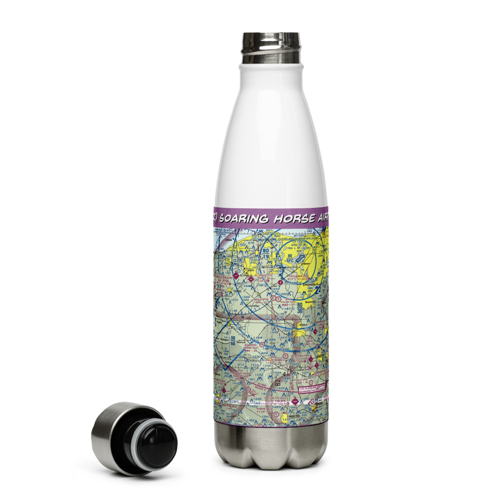 Soaring Horse Airport (33OI) VFR Sectional Water Bottle 