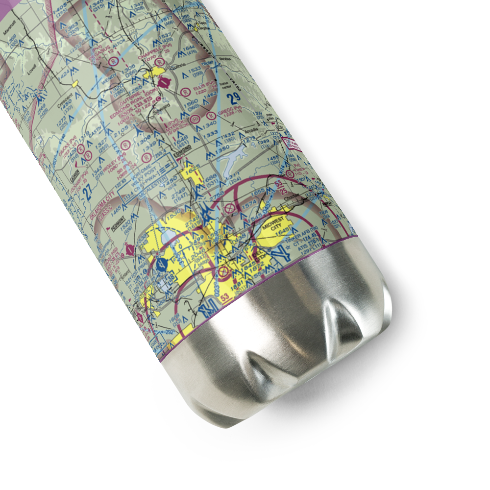 Myrick Airport (33OK) VFR Sectional Water Bottle 
