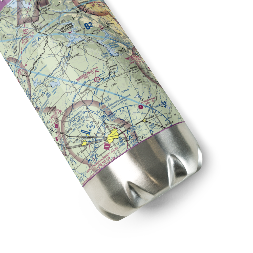 Bonanza Hills Airport (34CN) VFR Sectional Water Bottle 