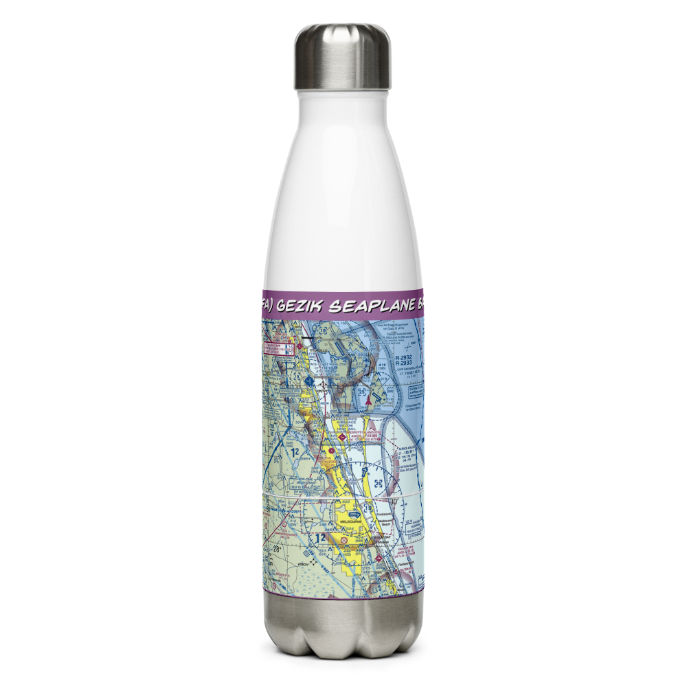 Gezik Seaplane Base (34FA) VFR Sectional Water Bottle 
