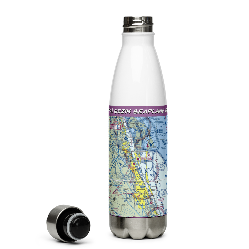 Gezik Seaplane Base (34FA) VFR Sectional Water Bottle 