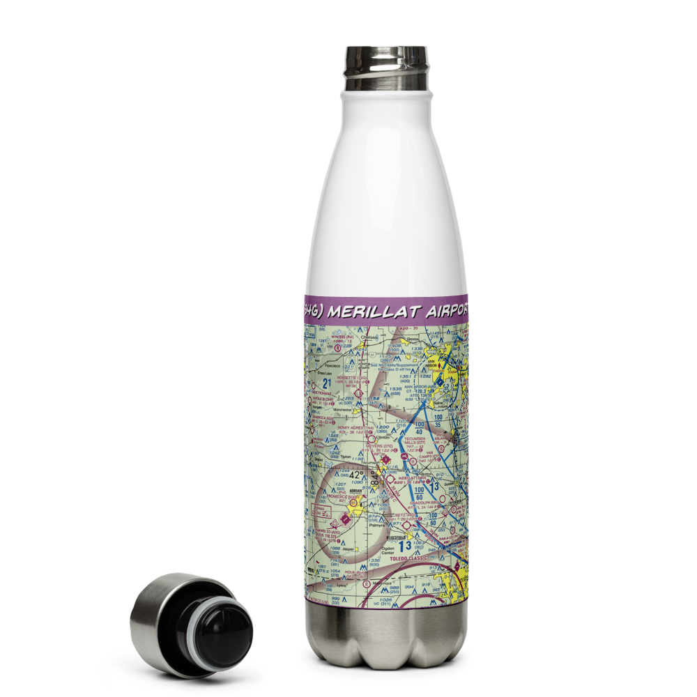 Merillat Airport (34G) VFR Sectional Water Bottle 