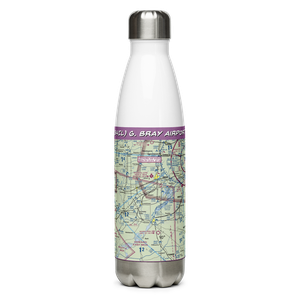 G. Bray Airport (34IL) VFR Sectional Water Bottle