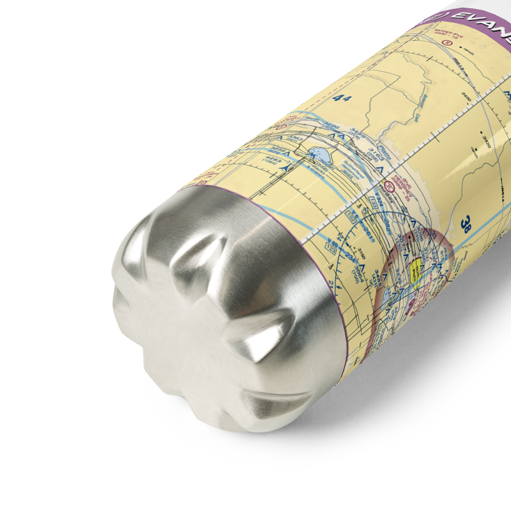 Evans Ranch Airport (34NE) VFR Sectional Water Bottle 