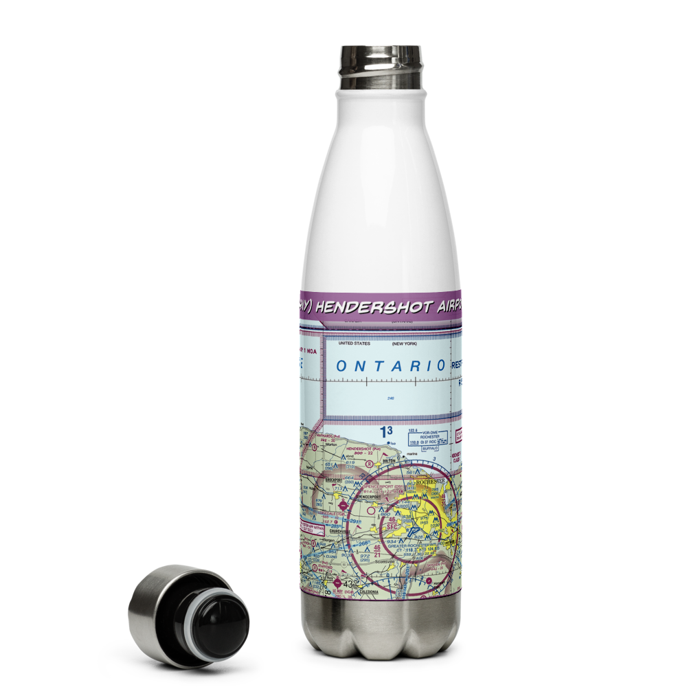 Hendershot Airport (34NY) VFR Sectional Water Bottle 