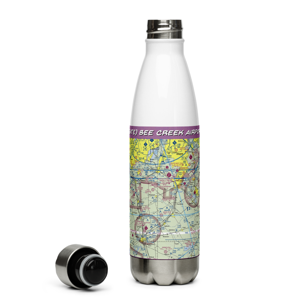 Bee Creek Airport (34TE) VFR Sectional Water Bottle 