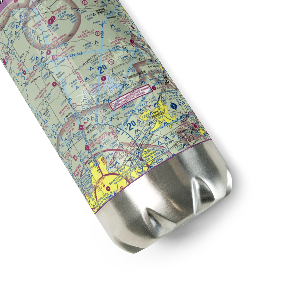 Canyon Lake Airport (34TS) VFR Sectional Water Bottle 