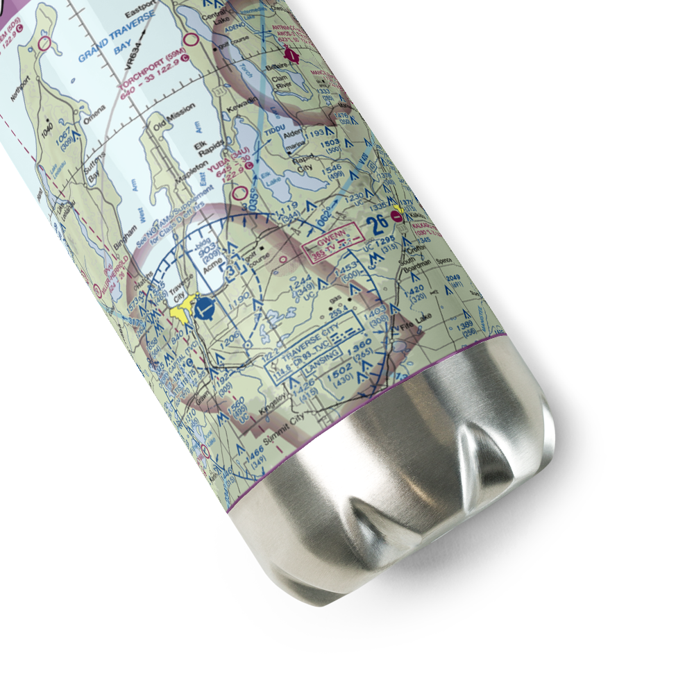 Yuba Airport (34U) VFR Sectional Water Bottle 