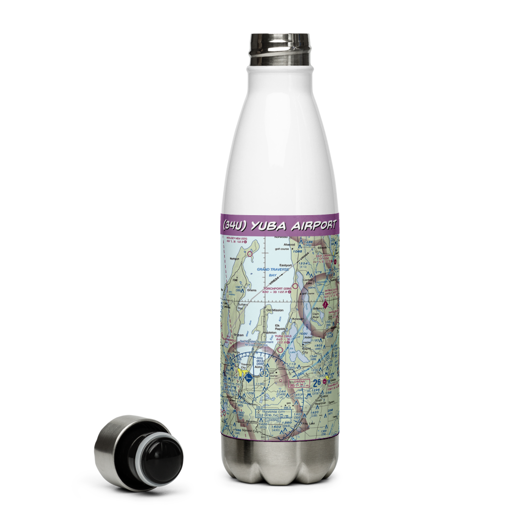 Yuba Airport (34U) VFR Sectional Water Bottle 