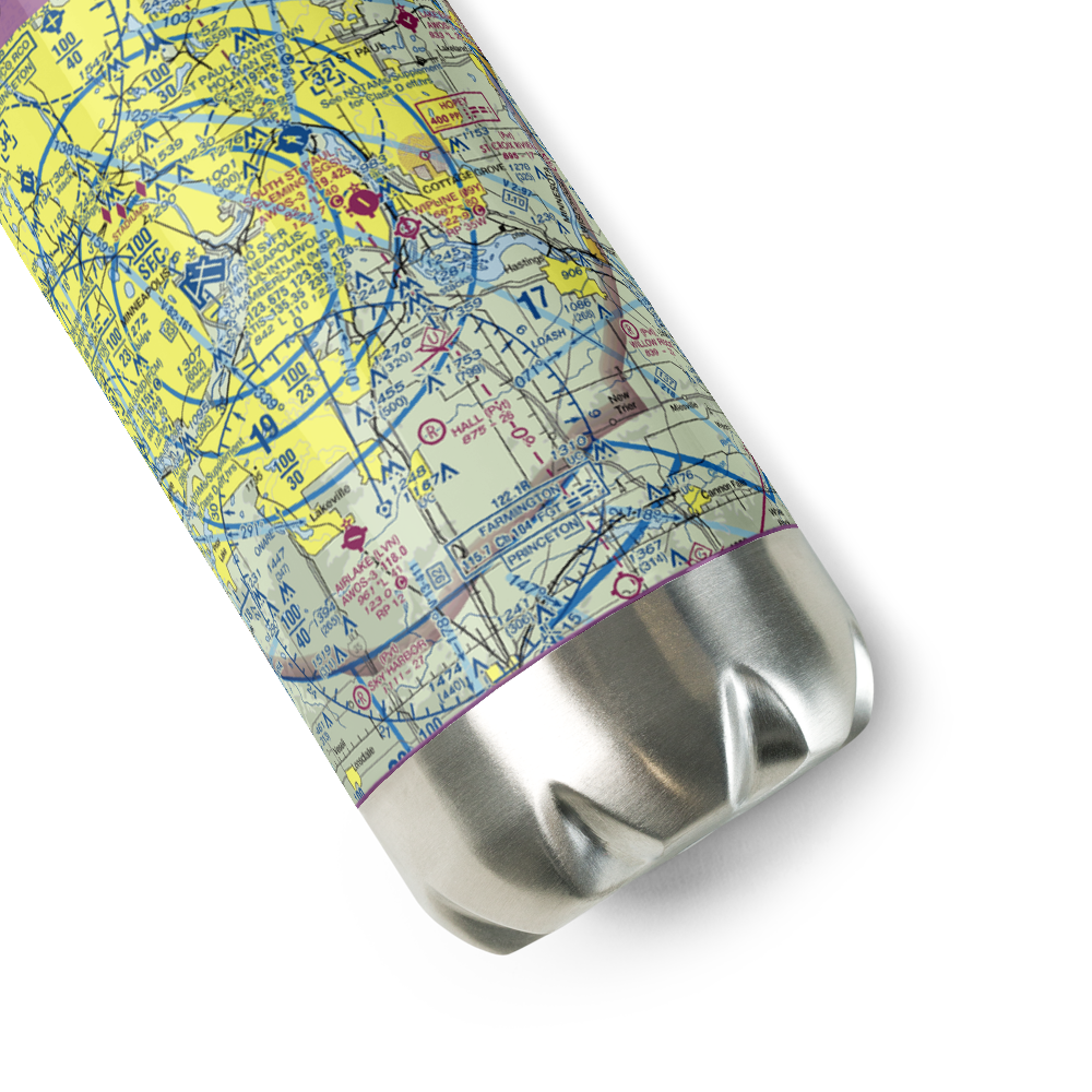 Wipline Airport (35MN) VFR Sectional Water Bottle 
