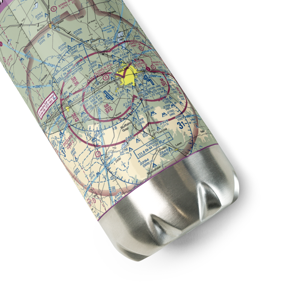 Flying B Ranch Airstrip (35TX) VFR Sectional Water Bottle 