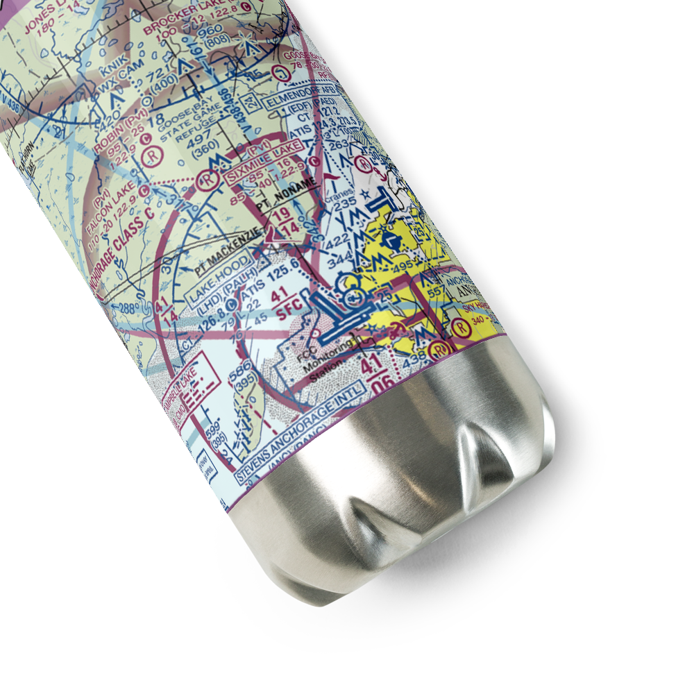Flyway Farm Airstrip (36AK) VFR Sectional Water Bottle 