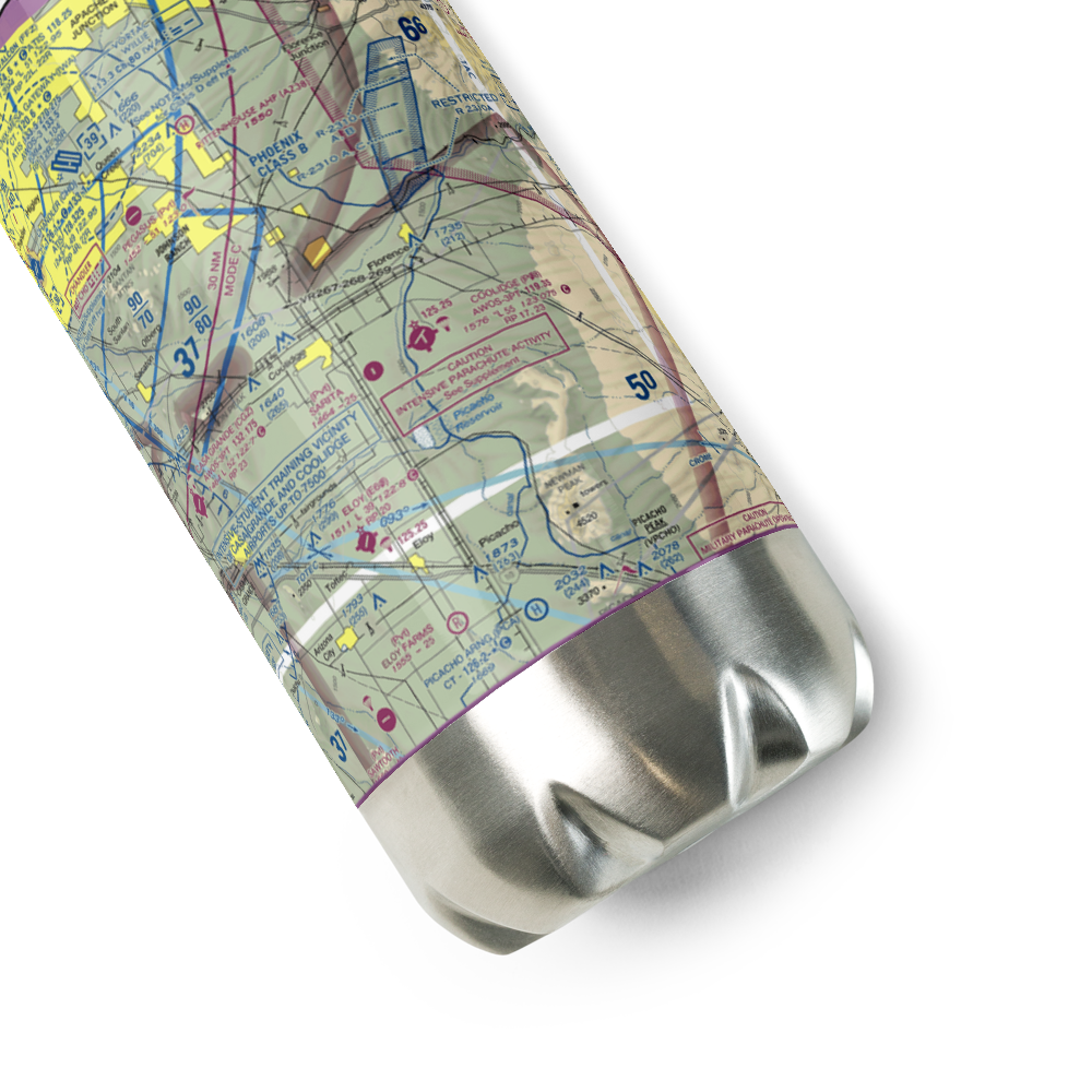 Valley Farms Airport (36AZ) VFR Sectional Water Bottle 