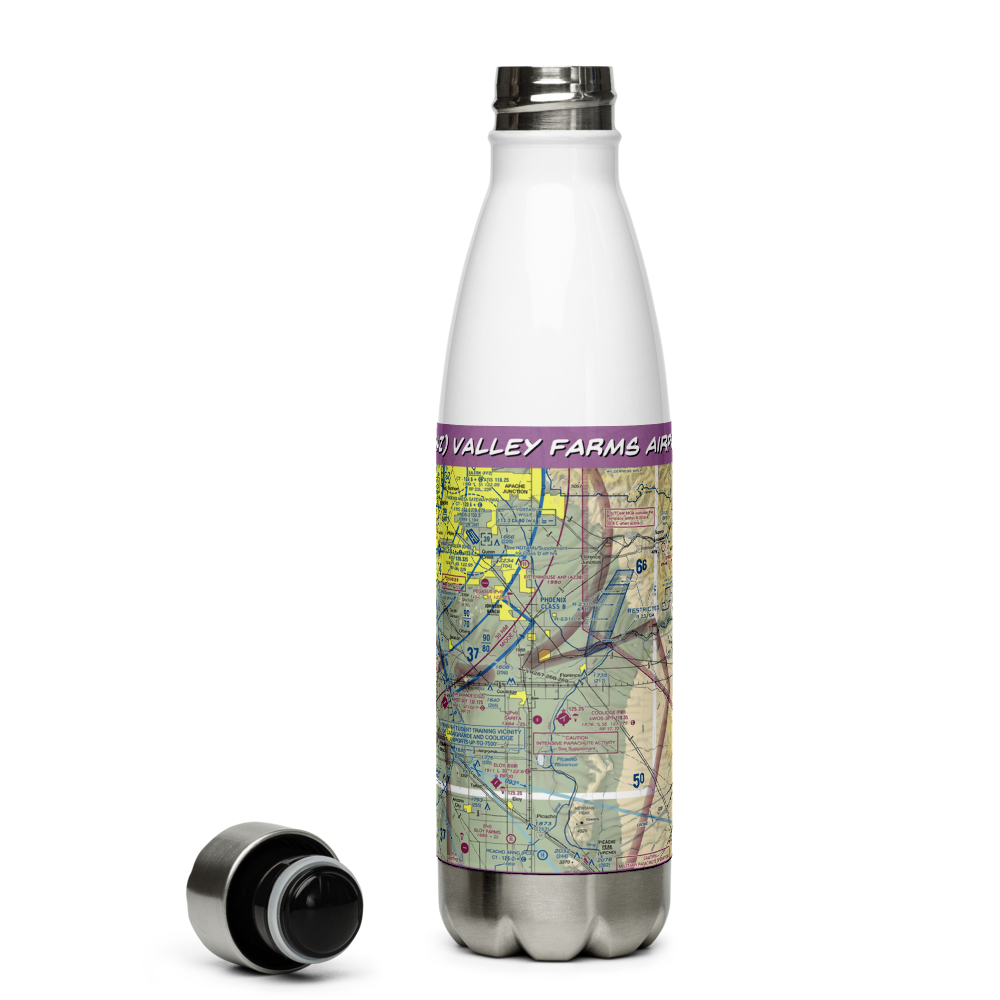 Valley Farms Airport (36AZ) VFR Sectional Water Bottle 