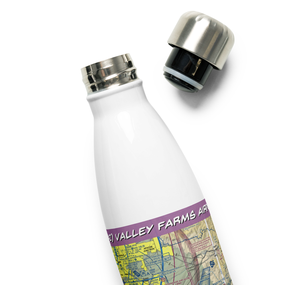 Valley Farms Airport (36AZ) VFR Sectional Water Bottle 