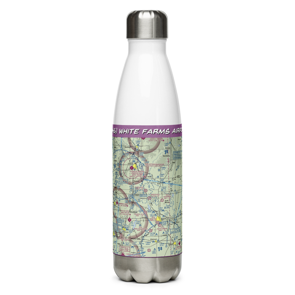 White Farms Airport (36KS) VFR Sectional Water Bottle 